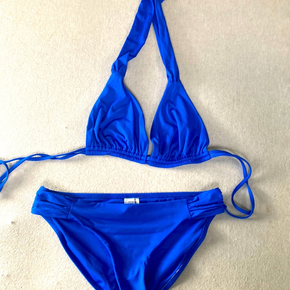 Becca by Rebecca Virtue Allie Sliding Triangle DD  Bikini Top COBALT Blue